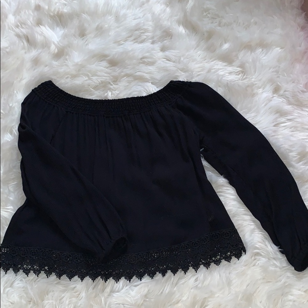 NWOT: Lace Off Shoulder Shirt